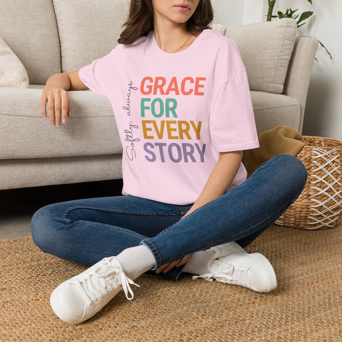Grace For Every Story T-Shirt | Inspirational Faith Typography