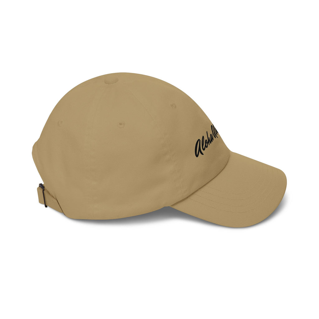 Aloha Always Dad Cap — Hawaiian Skeleton Shaka Hat