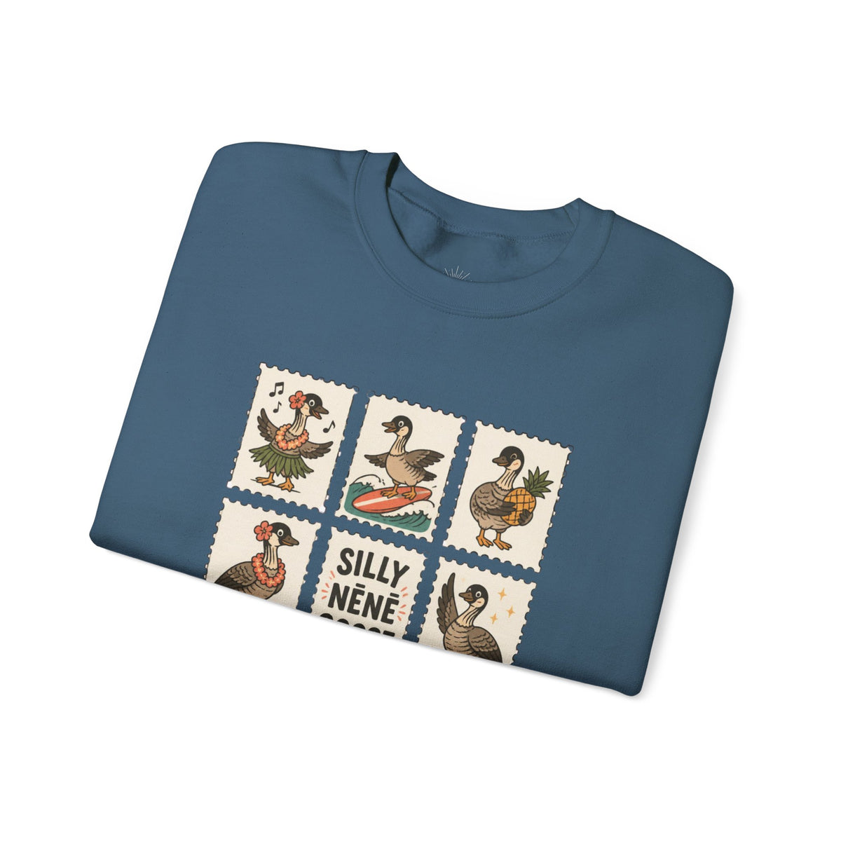 Silly Nēnē Goose Stamp Crewneck – Vintage Hawaiian