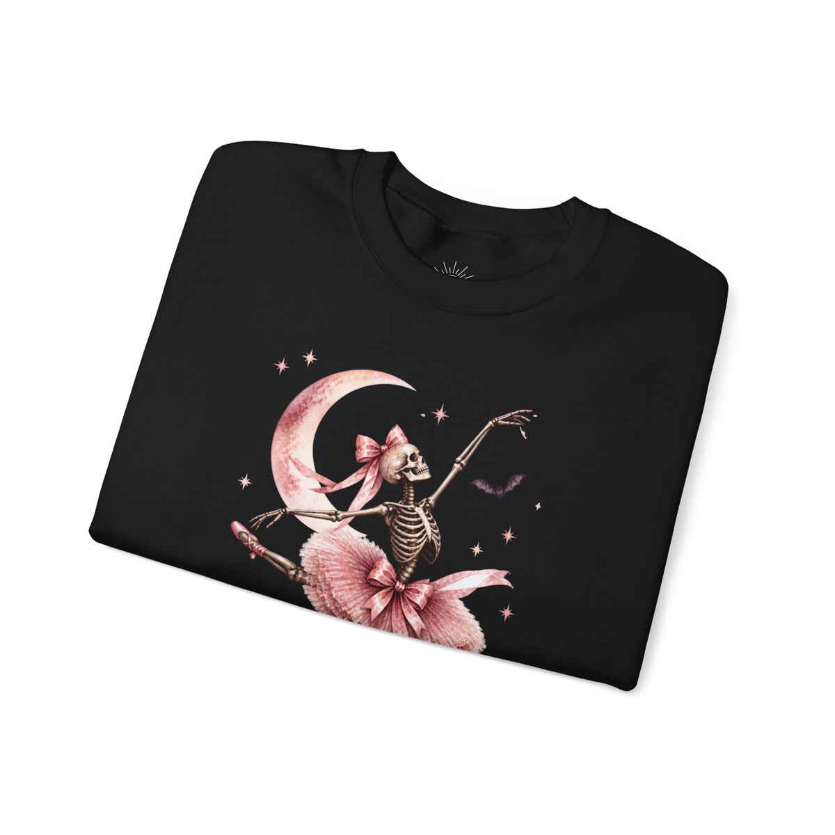 Skeleton Ballerina Ballet Dancer Sweatshirt | Halloween Pumpkin Moon