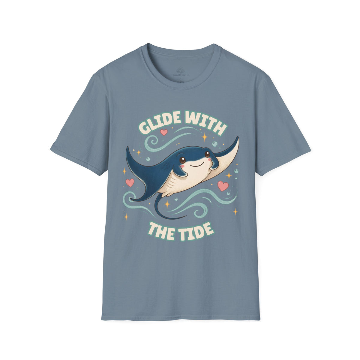Manta Ray T-Shirt, Glide With the Tide Ocean Graphic