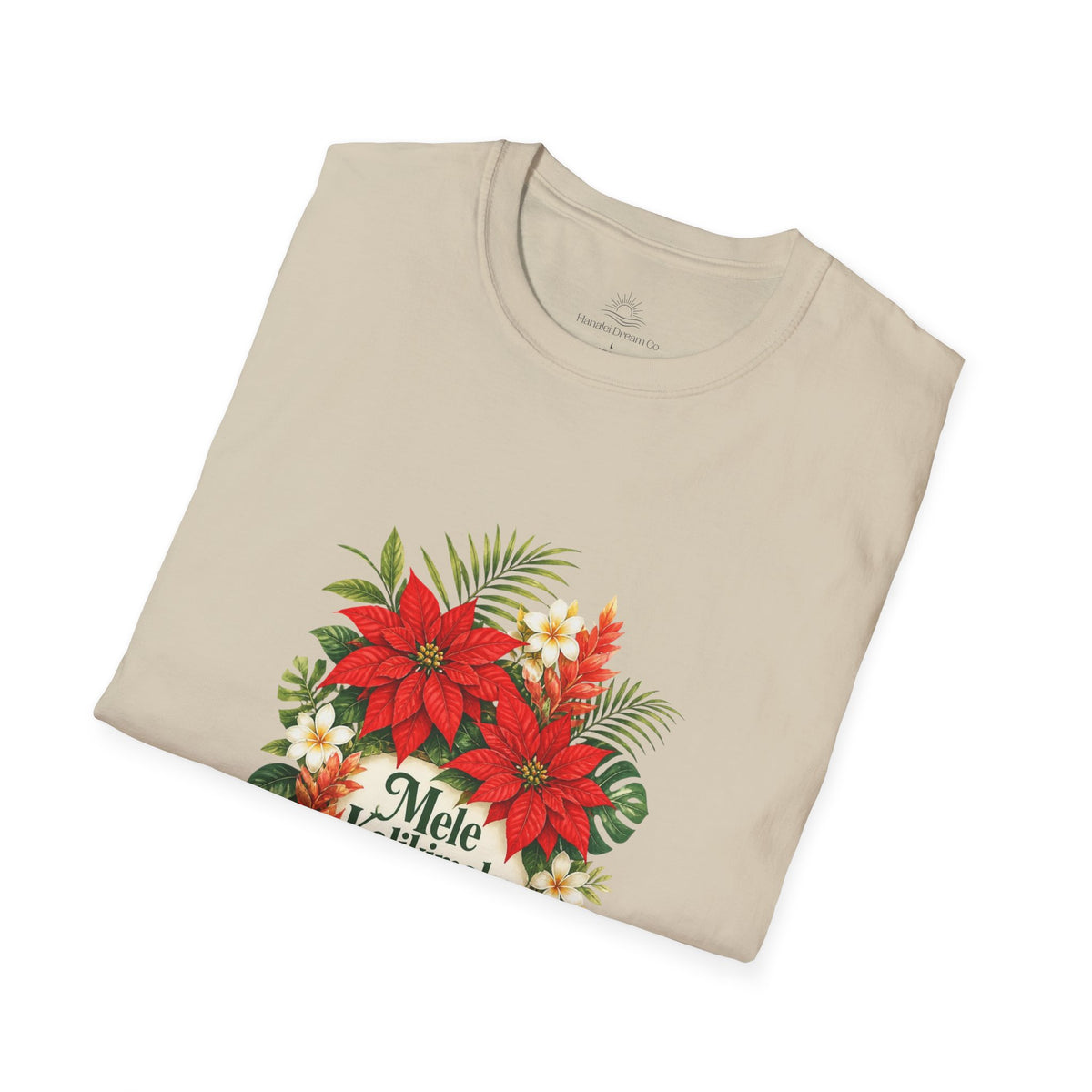 Mele Kalikimaka Poinsettia Holiday T-Shirt