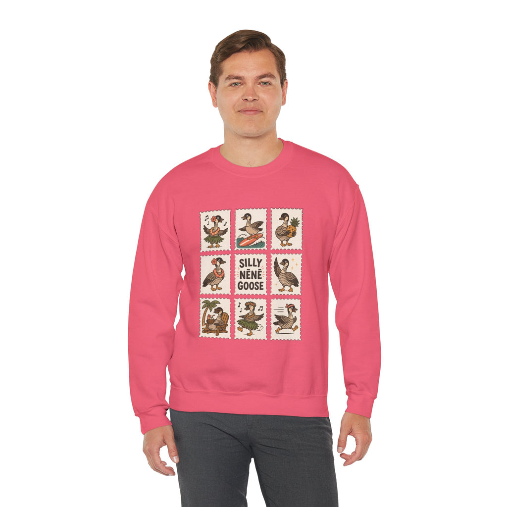 Silly Nēnē Goose Stamp Crewneck – Vintage Hawaiian