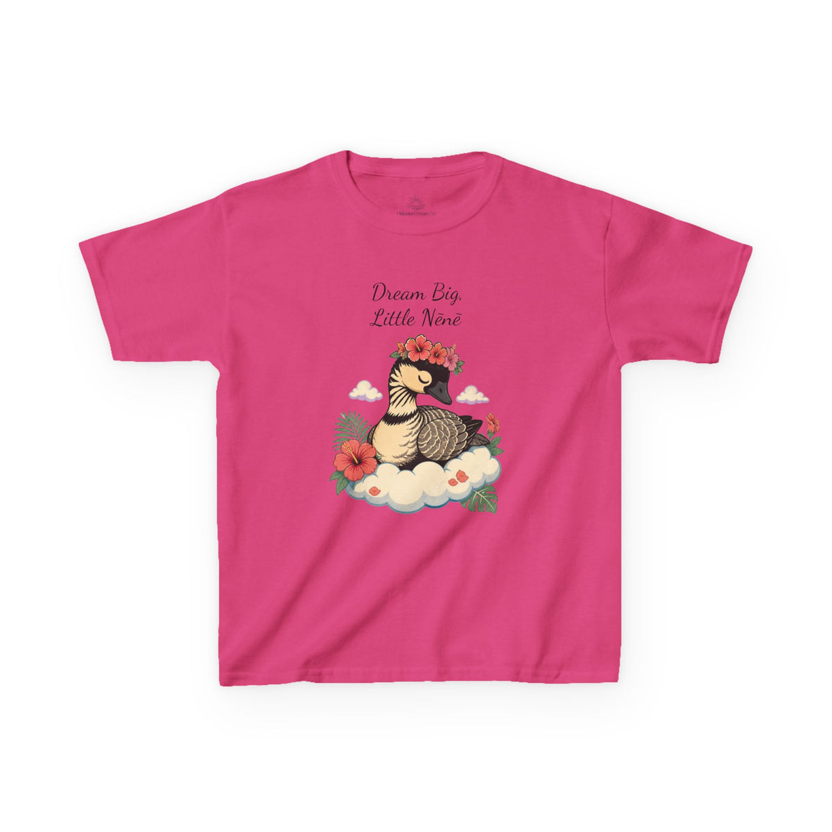 Kids Tee — “Dream Big Little Nēnē” Hawaiian Goose Graphic