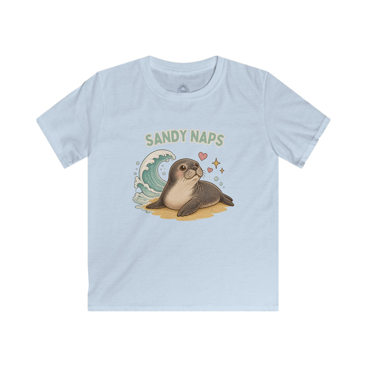 Kids ‘Sandy Naps’ Hawaiian Monk Seal Beach Shirt