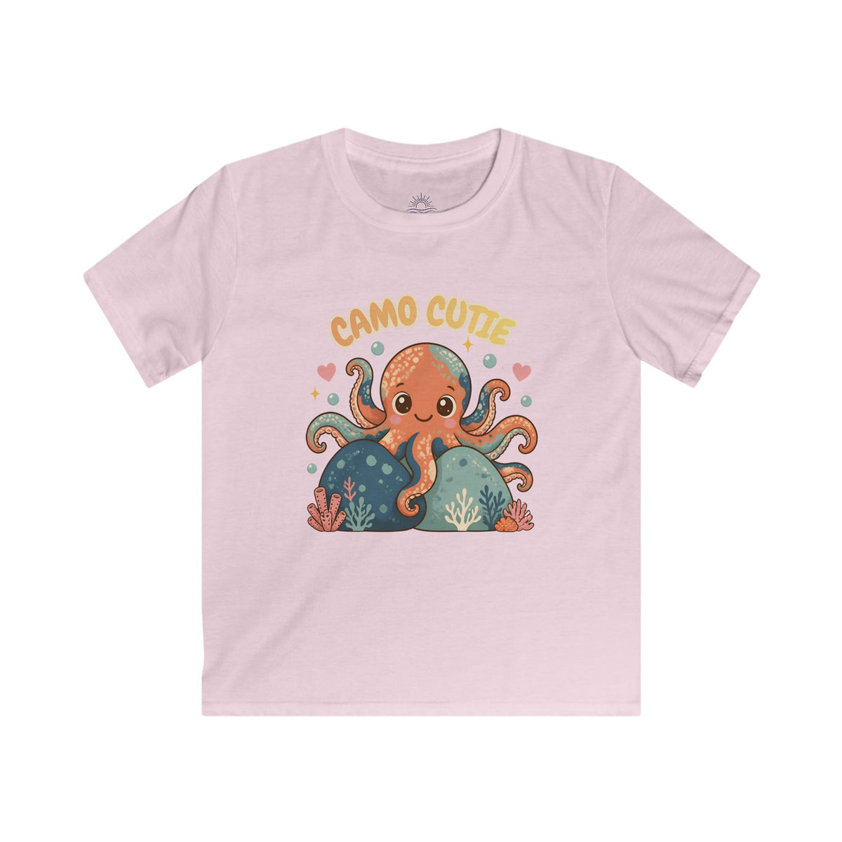 Kids “Camo Cutie” Octopus Graphic Tee – Hawaiian He‘e