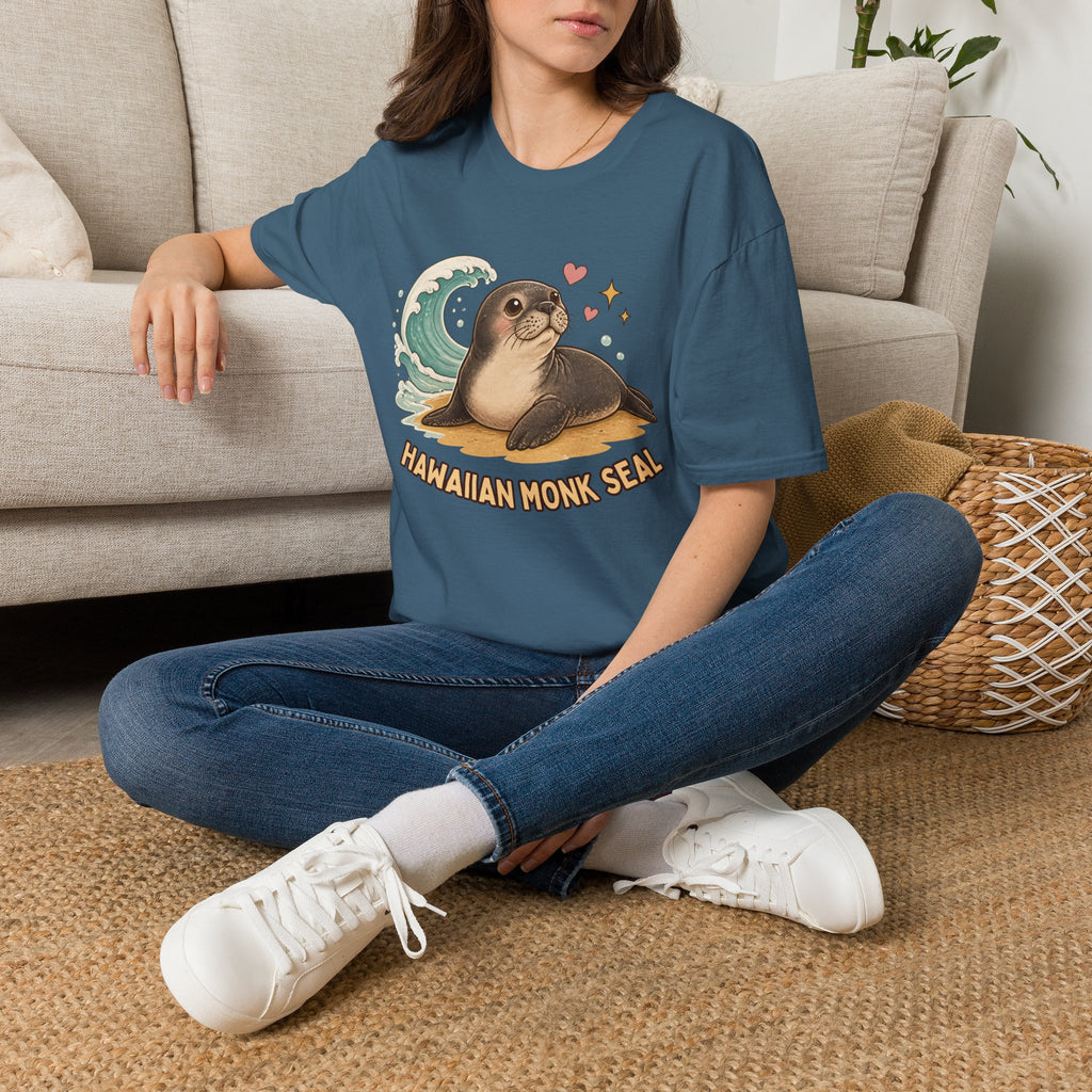 Hawaiian Monk Seal Graphic Shirt – Cute Ocean Design