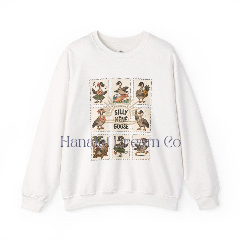 Silly Nēnē Goose Stamp Crewneck – Vintage Hawaiian