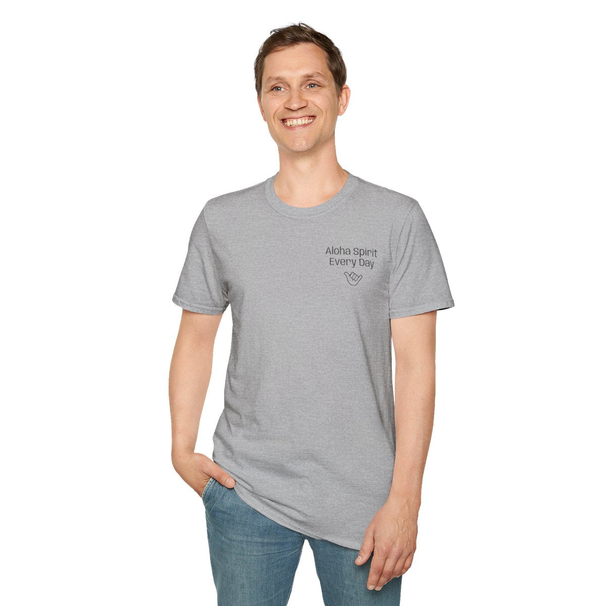 Aloha Spirit Every Day T-Shirt — Minimal Shaka Beach