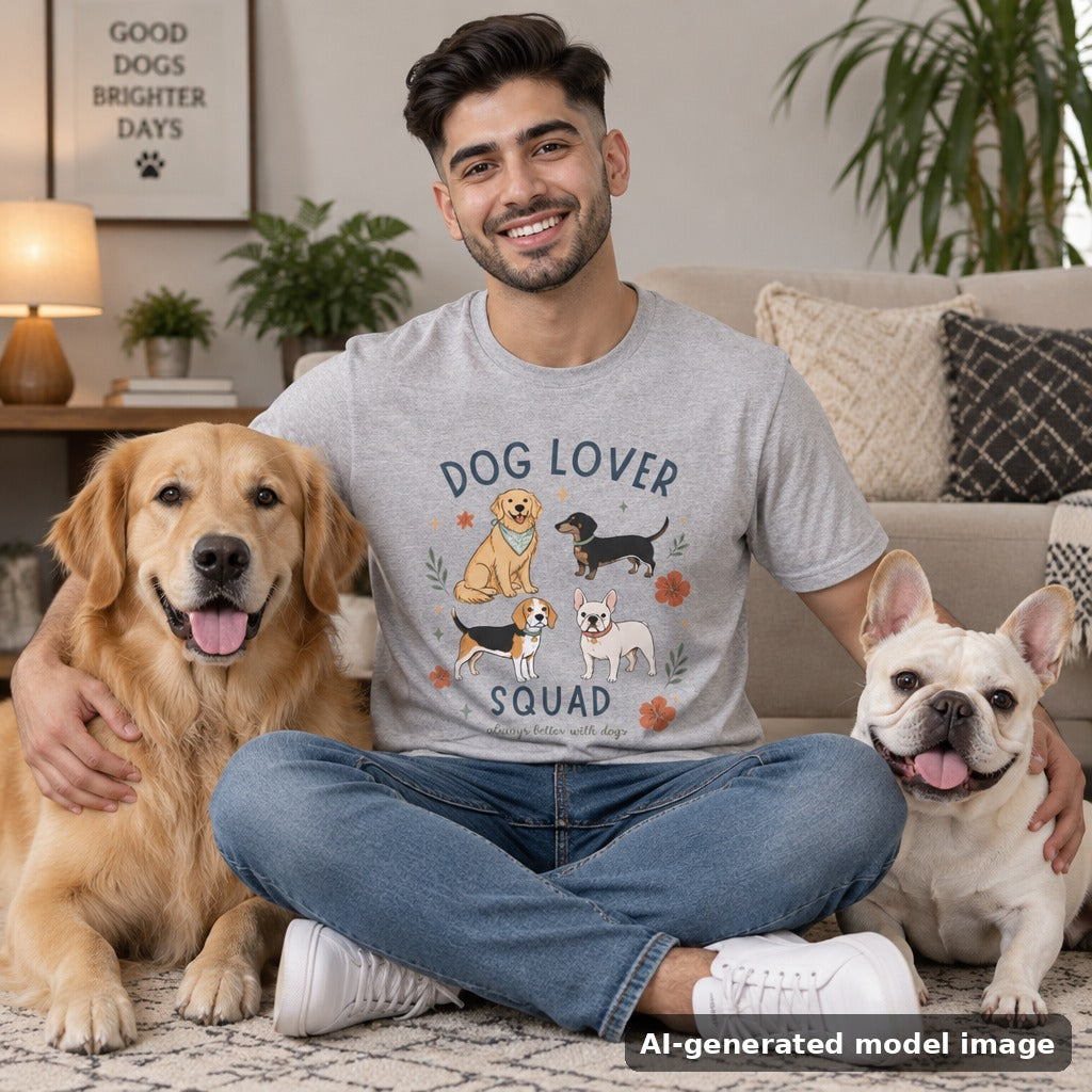At home with the squad in the Sport Grey tee