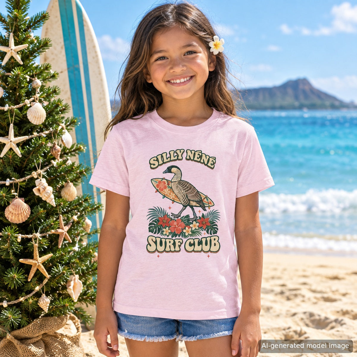 Silly Nene Surf Club lifestyle mockup