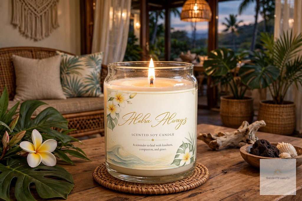 aloha always scented soy candle kindness gift product photo