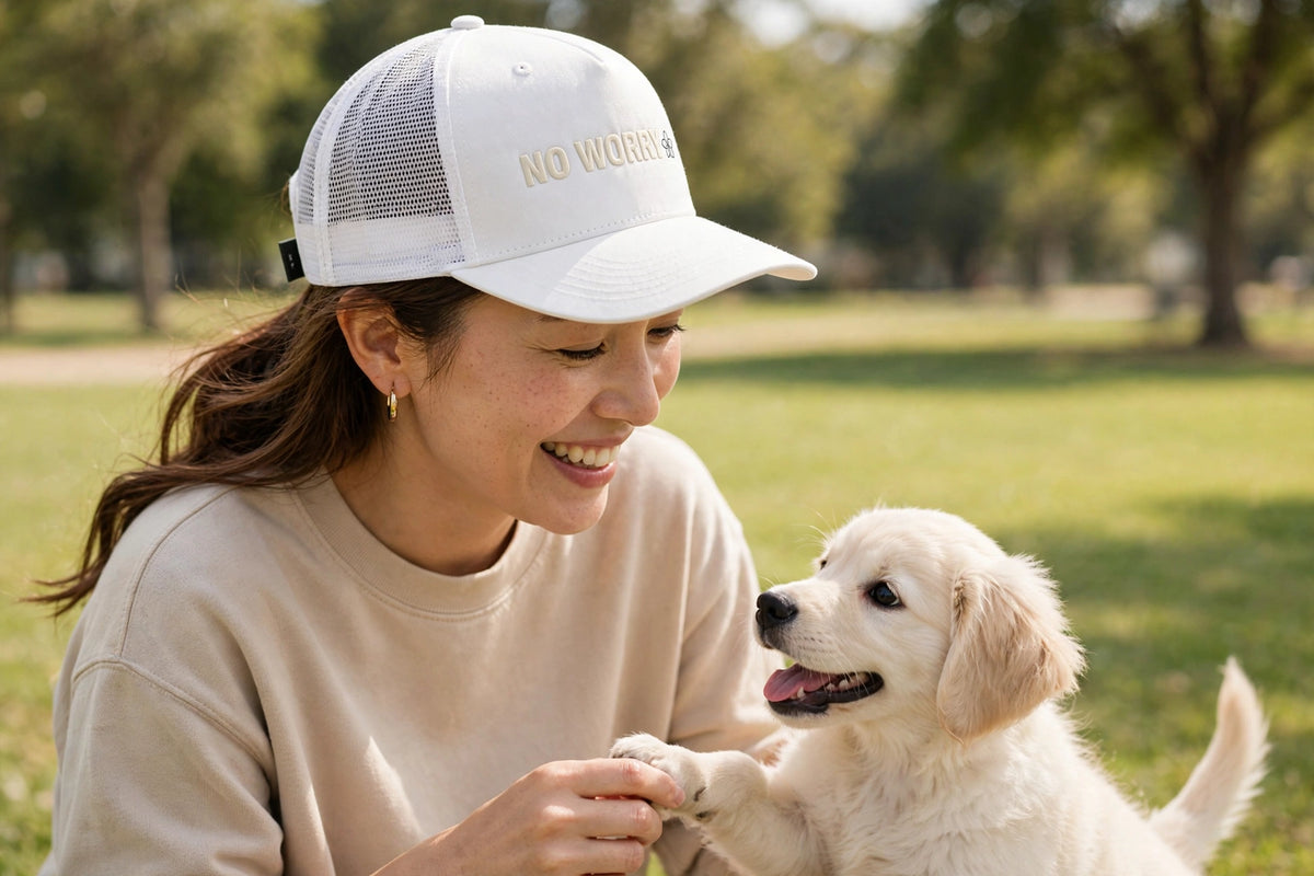 No Worry Snapback Trucker Cap — Casual Lightweight Mesh Hat