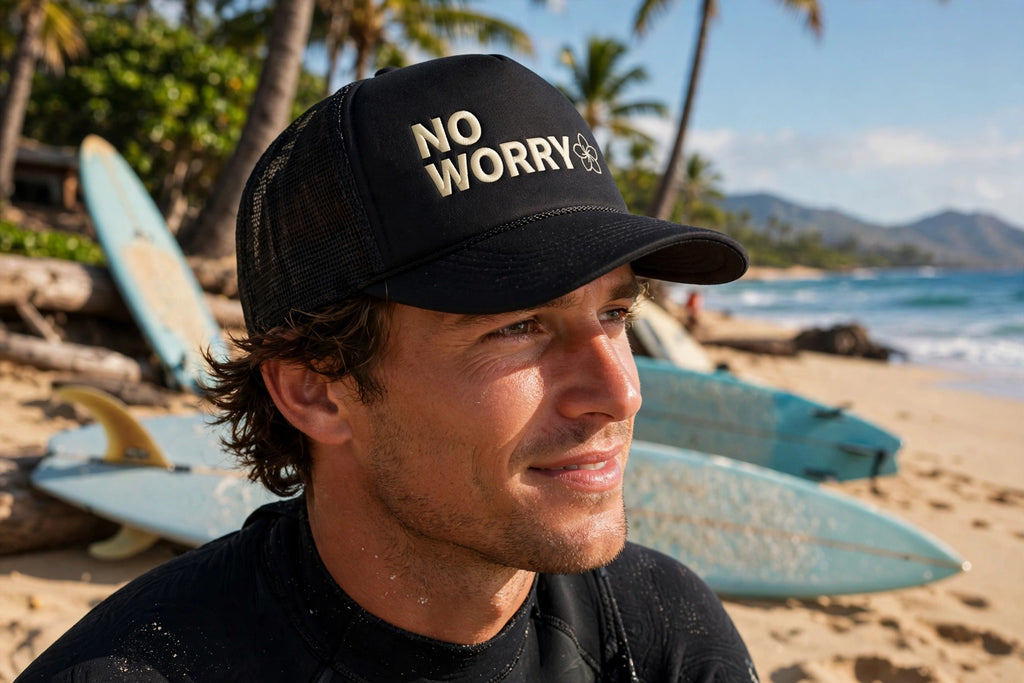 No Worry Snapback Trucker Cap — Casual Lightweight Mesh Hat